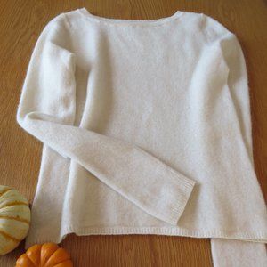Cream 100% Cashmere Sweater
